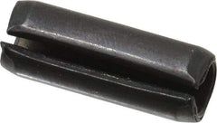 Made in USA - 5/16" Diam x 7/8" Long Slotted Spring Pin - Grade 1070-1090 Alloy Steel, Black Oxide Finish - Industrial Tool & Supply