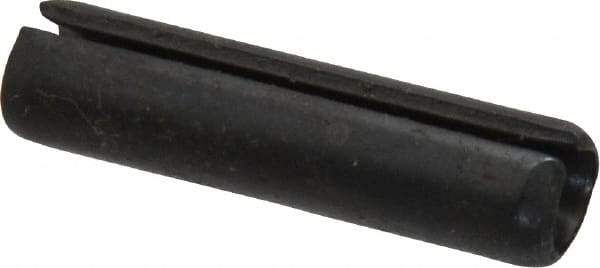 Made in USA - 5/16" Diam x 1-1/4" Long Slotted Spring Pin - Grade 1070-1090 Alloy Steel, Uncoated - Industrial Tool & Supply