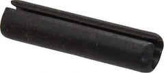 Made in USA - 5/16" Diam x 1-1/4" Long Slotted Spring Pin - Grade 1070-1090 Alloy Steel, Uncoated - Industrial Tool & Supply