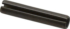 Made in USA - 5/16" Diam x 1-5/8" Long Slotted Spring Pin - Grade 1070-1090 Alloy Steel, Black Oxide Finish - Industrial Tool & Supply