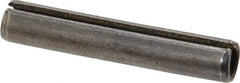 Made in USA - 5/16" Diam x 1-3/4" Long Slotted Spring Pin - Grade 1070-1090 Alloy Steel, Black Oxide Finish - Industrial Tool & Supply