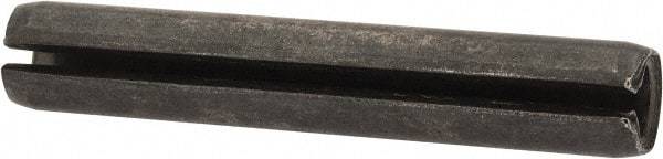 Made in USA - 5/16" Diam x 1-7/8" Long Slotted Spring Pin - Grade 1070-1090 Alloy Steel, Black Oxide Finish - Industrial Tool & Supply