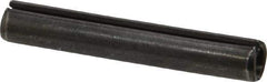 Made in USA - 5/16" Diam x 2" Long Slotted Spring Pin - Grade 1070-1090 Alloy Steel, Black Oxide Finish - Industrial Tool & Supply