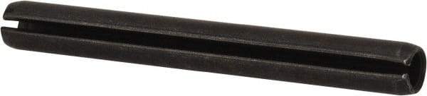 Made in USA - 5/16" Diam x 2-3/4" Long Slotted Spring Pin - Grade 1070-1090 Alloy Steel, Black Oxide Finish - Industrial Tool & Supply