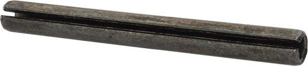 Made in USA - 5/16" Diam x 3" Long Slotted Spring Pin - Grade 1070-1090 Alloy Steel, Black Oxide Finish - Industrial Tool & Supply