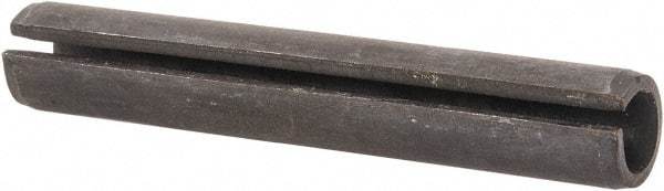 Made in USA - 7/16" Diam x 2-3/4" Long Slotted Spring Pin - Grade 1070-1090 Alloy Steel, Black Oxide Finish - Industrial Tool & Supply