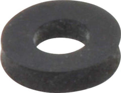 Made in USA - #10 Screw, Grade 60 Neoprene Standard Flat Washer - 0.17" ID x 3/8" OD, 0.108" Thick, Plain Finish - Industrial Tool & Supply