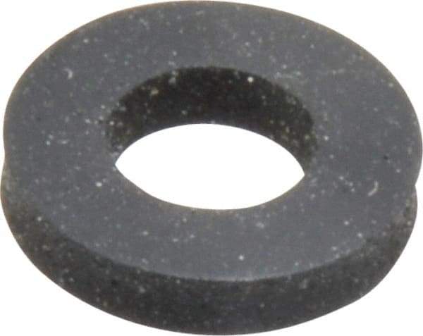 Made in USA - 1/4" Screw, Grade 60 Neoprene Standard Flat Washer - 0.23" ID x 1/2" OD, 0.108" Thick, Plain Finish - Industrial Tool & Supply