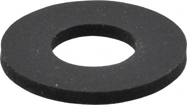 Made in USA - 1/2" Screw, Grade 60 Neoprene Standard Flat Washer - 0.49" ID x 1.063" OD, 0.108" Thick, Plain Finish - Industrial Tool & Supply