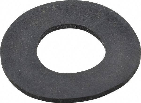 Made in USA - #1 Screw, Grade 60 Neoprene Standard Flat Washer - 0.99" ID x 2" OD, 0.108" Thick, Plain Finish - Industrial Tool & Supply