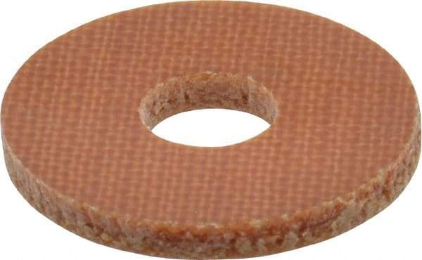 Made in USA - #10 Screw, Grade LE Phenolic Standard Flat Washer - 0.202" ID x 0.632" OD, 0.063" Thick, Plain Finish - Industrial Tool & Supply