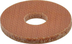 Made in USA - #10 Screw, Grade LE Phenolic Standard Flat Washer - 0.202" ID x 0.632" OD, 0.063" Thick, Plain Finish - Industrial Tool & Supply