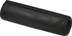 Made in USA - 1/2" Diam x 1-3/4" Long Slotted Spring Pin - Grade 1070-1090 Alloy Steel, Black Oxide Finish - Industrial Tool & Supply