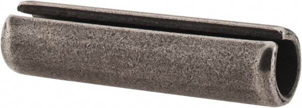 Made in USA - 1/2" Diam x 2" Long Slotted Spring Pin - Grade 1070-1090 Alloy Steel, Black Oxide Finish - Industrial Tool & Supply