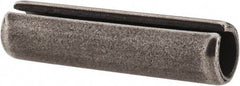 Made in USA - 1/2" Diam x 2" Long Slotted Spring Pin - Grade 1070-1090 Alloy Steel, Black Oxide Finish - Industrial Tool & Supply