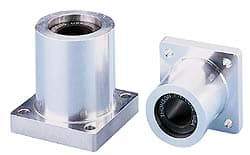 Thomson Industries - 0.751" ID, 3,800 Lb Static Load Capacity, Twin Flanged Mounted Linear Bearing - Industrial Tool & Supply