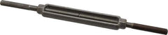 Made in USA - 2,200 Lb Load Limit, 1/2" Thread Diam, 6" Take Up, Steel Stub & Stub Turnbuckle - 7-1/2" Body Length, 3/4" Neck Length, 14" Closed Length - Industrial Tool & Supply