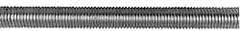 Made in USA - 1-1/4-12 UNF (Fine), 3' Long, Low Carbon Steel Threaded Rod - Oil Finish Finish, Right Hand Thread - Industrial Tool & Supply