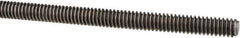 Made in USA - 1/4-20 UNC (Coarse), 3' Long, Low Carbon Steel Threaded Rod - Oil Finish Finish, Right Hand Thread - Industrial Tool & Supply