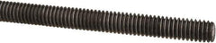 Made in USA - 5/16-18 UNC (Coarse), 3' Long, Low Carbon Steel Threaded Rod - Oil Finish Finish, Right Hand Thread - Industrial Tool & Supply