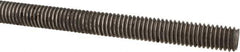 Made in USA - 3/8-16 UNC (Coarse), 3' Long, Low Carbon Steel Threaded Rod - Oil Finish Finish, Right Hand Thread - Industrial Tool & Supply