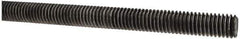 Made in USA - 7/16-14 UNC (Coarse), 3' Long, Low Carbon Steel Threaded Rod - Oil Finish Finish, Right Hand Thread - Industrial Tool & Supply