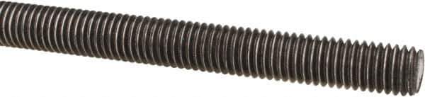 Made in USA - 1/2-13 UNC (Coarse), 3' Long, Low Carbon Steel Threaded Rod - Oil Finish Finish, Right Hand Thread - Industrial Tool & Supply