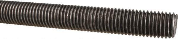 Made in USA - 3/4-10 UNC (Coarse), 3' Long, Low Carbon Steel Threaded Rod - Oil Finish Finish, Right Hand Thread - Industrial Tool & Supply