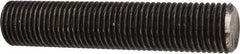 Made in USA - 1-1/2-6 UNC (Coarse), 3' Long, Low Carbon Steel Threaded Rod - Oil Finish Finish, Right Hand Thread - Industrial Tool & Supply