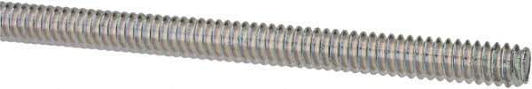 Value Collection - #10-24 UNC (Coarse), 3' Long, Low Carbon Steel Threaded Rod - Zinc-Plated Finish, Right Hand Thread - Industrial Tool & Supply