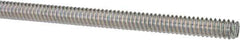 Value Collection - #10-24 UNC (Coarse), 3' Long, Low Carbon Steel Threaded Rod - Zinc-Plated Finish, Right Hand Thread - Industrial Tool & Supply