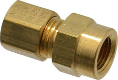 Eaton - 1/4" OD, Female Connector - Comp x FNPT Ends - Industrial Tool & Supply