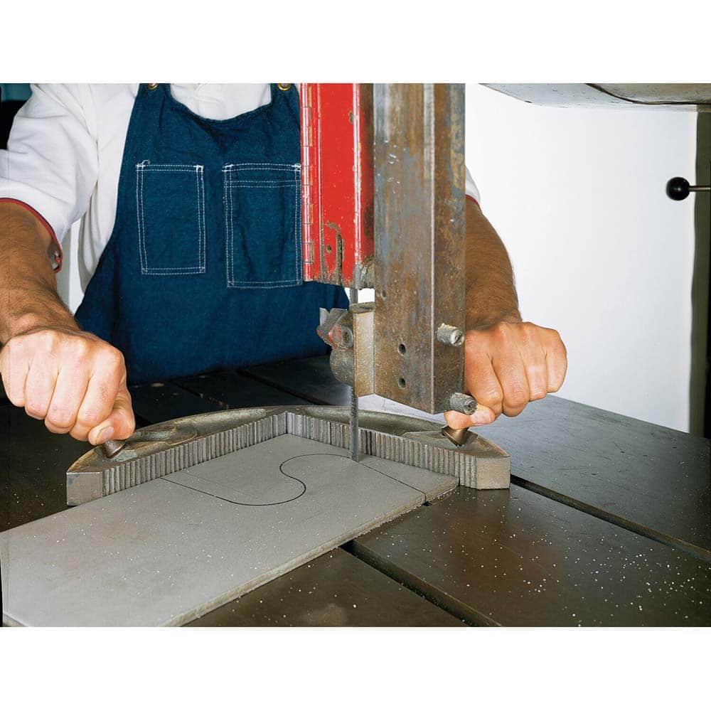 Lenox - 4 TPI, 7' 9-1/2" Long x 3/8" Wide x 0.032" Thick, Welded Band Saw Blade - Industrial Tool & Supply