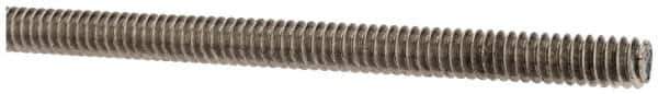 Made in USA - #10-24 UNC (Coarse), 3' Long, Stainless Steel Threaded Rod - Right Hand Thread - Industrial Tool & Supply