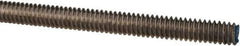 Made in USA - 1/4-20 UNC (Coarse), 3' Long, Stainless Steel Threaded Rod - Right Hand Thread - Industrial Tool & Supply