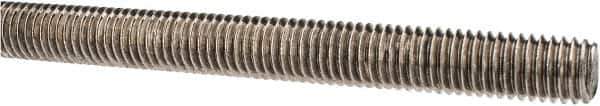 Made in USA - 1/2-13 UNC (Coarse), 3' Long, Stainless Steel Threaded Rod - Right Hand Thread - Industrial Tool & Supply