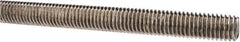 Made in USA - 1/2-13 UNC (Coarse), 3' Long, Stainless Steel Threaded Rod - Right Hand Thread - Industrial Tool & Supply