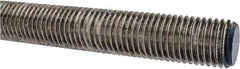 Made in USA - 1-8 UNC (Coarse), 3' Long, Stainless Steel Threaded Rod - Right Hand Thread - Industrial Tool & Supply