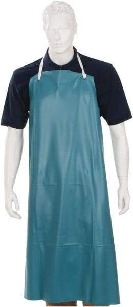 Ansell - 33 x 49" Bib Apron - PVC, Green - Industrial Tool & Supply