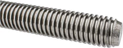 Keystone Threaded Products - 1-1/4-5 Acme, 3' Long, Low Carbon Steel General Purpose Acme Threaded Rod - Oil Finish Finish, Right Hand Thread, 2G Fit - Industrial Tool & Supply
