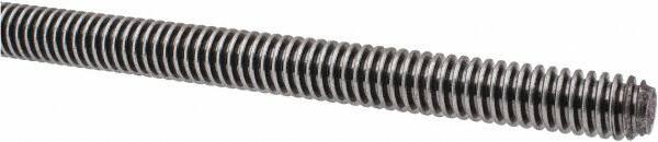 Keystone Threaded Products - 1/2-10 Acme, 6' Long, Low Carbon Steel General Purpose Acme Threaded Rod - Oil Finish Finish, Right Hand Thread, 2G Fit - Industrial Tool & Supply