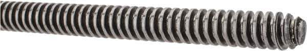 Keystone Threaded Products - 5/8-6 Acme, 6' Long, Low Carbon Steel General Purpose Acme Threaded Rod - Oil Finish Finish, Right Hand Thread, 2G Fit - Industrial Tool & Supply