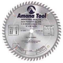 Amana Tool - 10" Diam, 5/8" Arbor Hole Diam, 80 Tooth Wet & Dry Cut Saw Blade - Carbide-Tipped, Standard Round Arbor - Industrial Tool & Supply