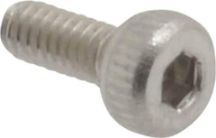 Value Collection - M2x0.40 Metric Coarse Hex Socket Drive, Socket Cap Screw - Grade 18-8 & Austenitic A2 Stainless Steel, Uncoated, Fully Threaded, 5mm Length Under Head - Industrial Tool & Supply