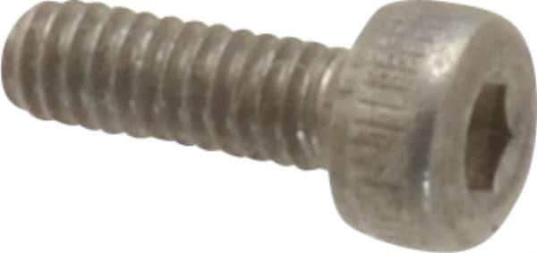 Value Collection - M2x0.40 Metric Coarse Hex Socket Drive, Socket Cap Screw - Grade 18-8 & Austenitic A2 Stainless Steel, Uncoated, Fully Threaded, 6mm Length Under Head - Industrial Tool & Supply