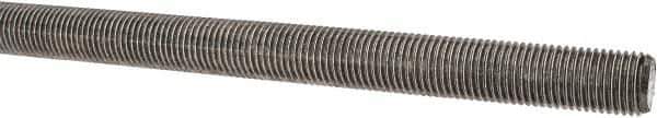 Made in USA - 7/16-20 UNF (Fine), 3' Long, Stainless Steel Threaded Rod - Right Hand Thread - Industrial Tool & Supply