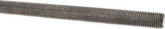 Made in USA - 7/16-20 UNF (Fine), 3' Long, Stainless Steel Threaded Rod - Right Hand Thread - Industrial Tool & Supply