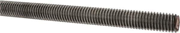 Value Collection - 1/2-13 UNC (Coarse), 3' Long, Alloy Steel Threaded Rod - Plain Finish, Right Hand Thread - Industrial Tool & Supply