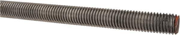 Value Collection - 5/8-11 UNC (Coarse), 3' Long, Alloy Steel Threaded Rod - Plain Finish, Right Hand Thread - Industrial Tool & Supply