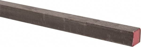 Made in USA - 36" Long x 7/16" High x 7/16" Wide, Key Stock - W-1 (Water Hardening) Tool Steel - Industrial Tool & Supply